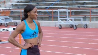 Workout Wednesday Kendra Harrison amp Kori Carter Hurdle Training [upl. by Vachill]