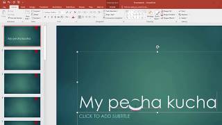 Making a Pecha Kucha on PC with PowerPoint [upl. by Ahtenek393]