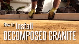 How to Install Decomposed Granite DG Step by Step [upl. by Udela]