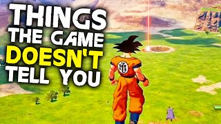 Dragon Ball Z Kakarot  10 Things The Game Doesnt Tell You [upl. by Kusin889]