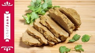 Easiest homemade seitan vegan steak  make vegan meat from scratch [upl. by Natasha]