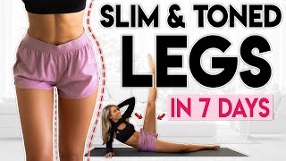 SLIM and TONED LEGS in 7 Days  8 minute Home Workout [upl. by Gamaliel]