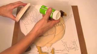 Kathy Wise Intarsia woodworking with Satellite City instant glues [upl. by Nevins]