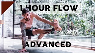 1Hour Advanced Vinyasa Yoga  Breathe and Flow Yoga [upl. by Mendie]