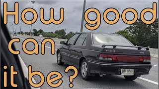 Peugeot 405 Mi16 Review almost spun the car POV Driving Footage [upl. by Wendelina]