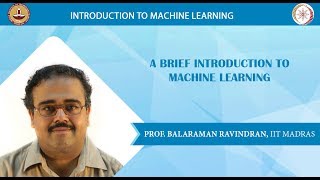 Week 1  Lecture 1  Introduction to Machine Learning [upl. by Sansbury]