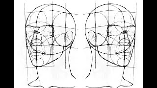 How To Draw The Head in 34 View Using The Reilly Method [upl. by Elrem445]