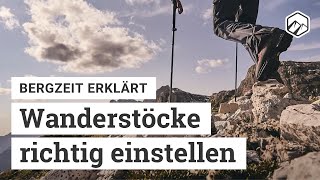 Wanderstöcke richtig einstellen  Bergzeit [upl. by Ema]