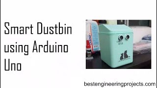 smart dustbin using arduino uno [upl. by Knipe627]