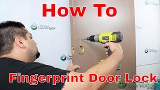 How to install your own Biometric Fingerprint Door Lock [upl. by Zaneski105]