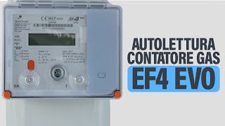 Autolettura contatore GAS EF4 EVO [upl. by Oilalue379]