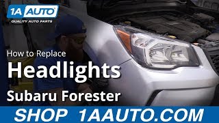 How to Replace Headlights 201416 Subaru Forester [upl. by Thirion]