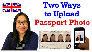 HOW TO UPLOAD PASSPORT PHOTOS ONLINE  BRITISH PASSPORT APPLICATION  2021 [upl. by Alsi687]