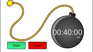 40 MINUTE BOMB TIMER MUSIC AND ALARM [upl. by Ruffin627]