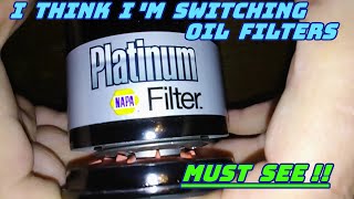 Napa Platinum Oil Filter Cut Open 47055 Napa Gold Oil Filter Cut Open 7705 Comparison [upl. by Assertal]