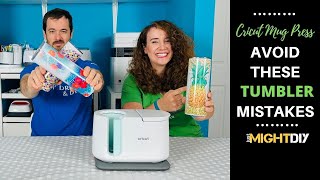 Making a Tumbler in the Cricut Mug Press 5 Mistakes to Avoid [upl. by Yelwar]