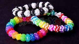 Gumdrop Bracelet  Advanced Design on the Rainbow Loom [upl. by Kirima]