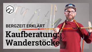 Kaufberatung Wanderstöcke  Welche Unterschiede gibt es [upl. by Joerg]