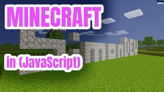 Coding Minecraft in JavaScript [upl. by Chapell]