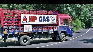 HP Gas Cylinder Load Lorry Turning on Yercaud Hills 420 Hairpin Bend Road near Salem [upl. by Essex]