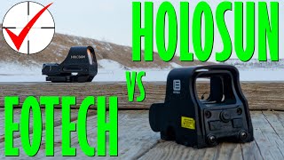 Holosun HS510C vs EOTech EXPS3 with Night Vision [upl. by Esnofla]