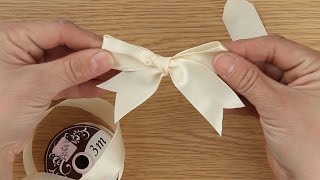 How to Tie A Ribbon Bow  Craft Techniques [upl. by Koziel]