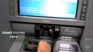 How to deposit money in ATM  CDM machine [upl. by Annodas]