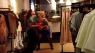 Women fight caught on film fighting over a dress [upl. by Coffeng]