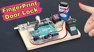 How to Make Fingerprint Door Lock  Arduino Project [upl. by Volnak]