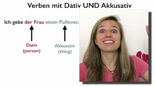 Verbs with Accusative AND Dative in German [upl. by Stag]