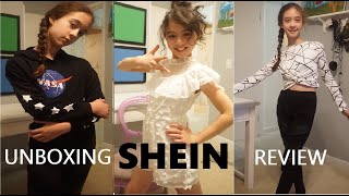 SHEIN KIDS TRY ON HAUL amp REVIEW  FASHION CLOTHING FOR GIRLS  WHY IS SHEIN SO CHEAP [upl. by Mabelle]