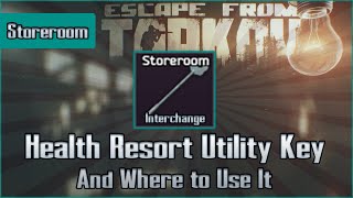 Health Utility Storeroom Key and Use Location  Shoreline  Escape from Tarkov Key Guide [upl. by Enimrac311]