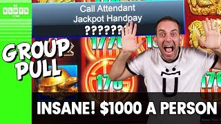 🤪 1000 Each Insanity 💰 Group Pull  Cosmo Las Vegas ✪ BCSlots [upl. by Eelyek806]