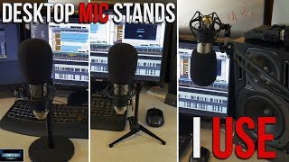 DESKTOP MICROPHONE STANDS I USE [upl. by Noraa]