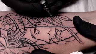 Sharp  Tattoo time lapse [upl. by Jobyna]