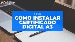 Como instalar certificado digital A3  Token ou SmartCard [upl. by Dreeda]