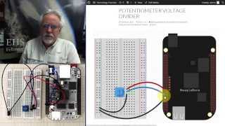 Beaglebone Black LESSON 9 Reading Analog Voltages from Python [upl. by Letti]