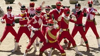 Forever Red Rangers Morphs  Wild Force  Power Rangers Official [upl. by Gad]