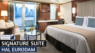 HAL Eurodam  Signature Suite Walkthrough Tour amp Review 4K  Holland America Cruise Line [upl. by Etheline]