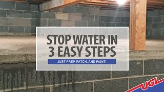 Stop Water in 3 Easy Steps  Just Prep Patch and Paint [upl. by Ahsrats]