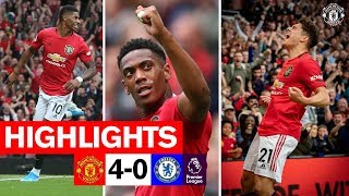 HIGHLIGHTS  United 40 Chelsea  Rashford Martial amp James on target  Premier League [upl. by Terryl]