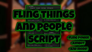 NEW Fling Things And People Script  Fling Power  Aimbot  Esp  AND MORE  PASTEBIN [upl. by Kallista]