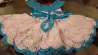 👭Como tejer vestido en crochet para niñas 1 [upl. by Tristram149]