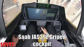 Saab JAS 39E Gripen Fighter Cockpit  What it Looks Like From Inside [upl. by Eussoj]