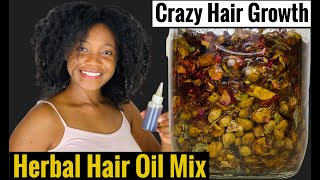 DIY herbal hair oil mix benefits for HAIR GROWTH hairgrowth herbaloil [upl. by Blumenthal447]