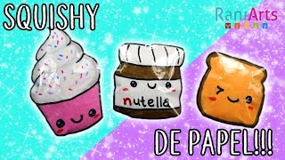 Haz SQUISHIES de PAPEL Super fáciles [upl. by Buskirk]