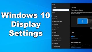 How To Change Screen Resolution amp Refresh Rate  Windows 10 Display Settings  Quick amp Easy Guide [upl. by Oona]