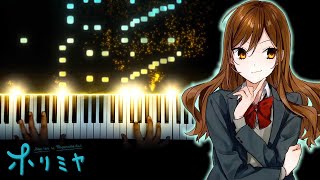 Horimiya OP  quotIro Kousuiquot Piano [upl. by Oinotnanauj]