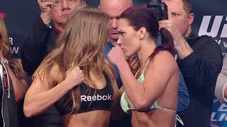 Rousey and Zingano face off before bout [upl. by Malissa]