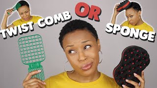 Twist COMB or SPONGE For Styling Natural Hair Which Works BETTER 🤔 [upl. by Ahcatan801]